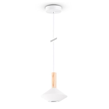 Lámpara colgante Liora blanco