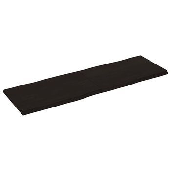 Tablero Mesa | Tablero Escritorio Madera Tratada Borde Vivo Marrón 160x50x(2-4) Cm