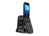 movil - spc harmony 2 4g para mayores teclas grandes boton sos compatible audifonos volumen 104db radio fm linterna base de carga negro