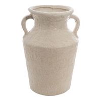 florero ceramica blanco