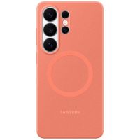 funda para movil samsung ef-es948coegww magnetica silicona rojo coral magsafe para galaxy s26 ultra