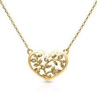 cadena corazon mujer en oro 9 quilates