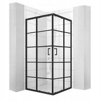 cabina de ducha rea delta 90x90 black