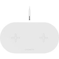 cygnett twofold dual qi wireless charging pad - white white