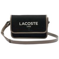 lacoste bandolera bolso bandolera heritage canvas negro para mujer