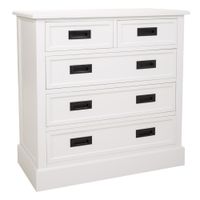 comoda de madera blanca 80x40x805
