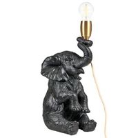 lampara de mesa con tematica animal lampara de noche con forma de elefante lampara de lectura para dormitorio negra fortuna