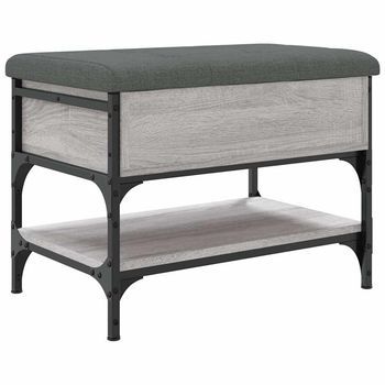 Zapatero Madera De Ingeniería Gris Sonoma 62x42x45 Cm Vidaxl