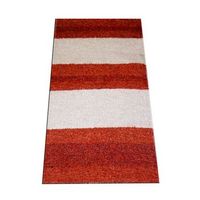 alfombra artesanal de pelo normal 70 algodon 120x160cm color naranja