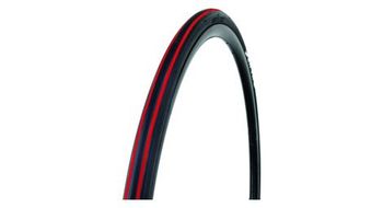 Pneu course tringle souple 700x23 62 tpi noir rouge