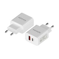 aisens a110-0681 cargador de pared 1x usb-c 1x usb 20w blanco