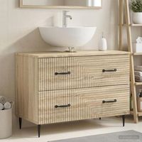 vidaxl mueble de lavabo para bano haarlem roble sonoma