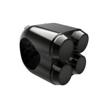 Juego de botones 22mm Motone M-Switch 4 negro