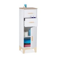 mueble de bano con 2 cajones blanco 80 cm