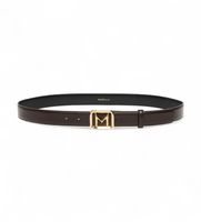 marella para mujer 2523506026200 cinturon con hebilla dorada de piel marron xs casual