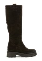 botas altas de ante dark brown 39