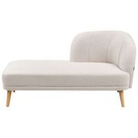 chaise longue de tela de poliester estilo tradicional muebles de sala de estar beige claro derecho tanlay