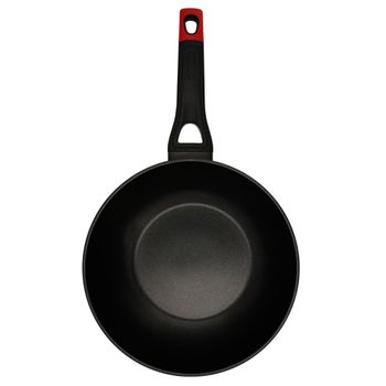 Wok aluminio negro 28 cm