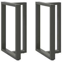 patas de mesa bar forma t 2 uds  patas para mesa acero antracita 60x35x91-92cm