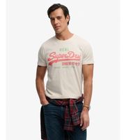 superdry para hombre m1012451a camiseta classic blanco xxl casual algodon manga corta