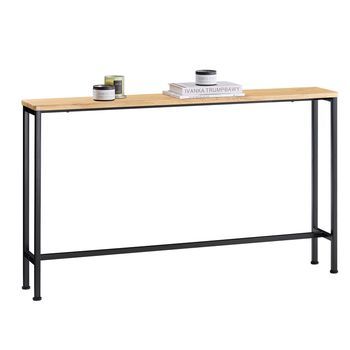 Mesa De Entrada Recibidor Grande Mesa De Consola Negro 120 X 20 X 81 Cm Fsb19-l-e Sobuy Es
