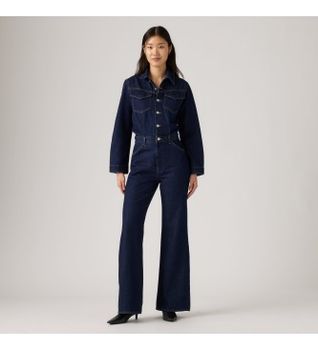 Levi's para mujer. A8647-0006 Mono western marino (L), Casual, Algodón, Manga larga