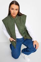 yours chaleco caqui acolchado mujer curvy y tallas grandes yours