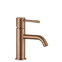 grifo de lavabo lungo brush copper low