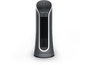 Ventilador de torre - Rowenta Eole Compact, 11 W, 6 velocidades, Silencioso, Temporizador, Negro Y Blanco