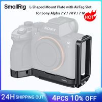 placa de montaje en forma de l smallrig a7 v con ranura airtag para sony alpha 7 v  7r v  7 iv con placa de liberacion rapida arca-swiss -6034