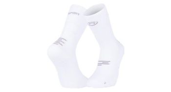 Calcetines altos bv sport run marathon blanco gris