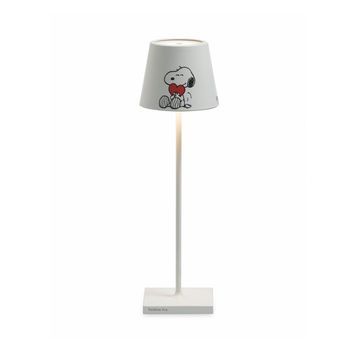 Lámpara De Mesa Zafferano Poldina Pro Peanuts Corazón Recargable Regulable Hasta 12 H Ip65 Uso Exterior
