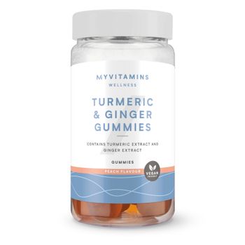 Myvitamins Turmeric & Ginger Gummies - 60GUMMIES, 30raciones - Melocotón