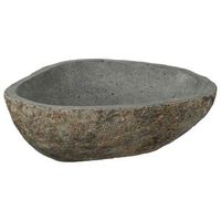 fregadero de piedra rio gris claro 52 x 40 x 15 cm vidaxl