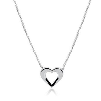 Cadena corazón de plata 925