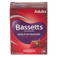 bassetts adult multivitamins raspberry  pomegranate flavour