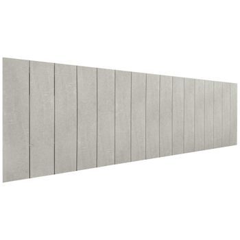 Cabecero De Madera Reciclada Dm Estilo Palet Vertical 150x46cm Camas 150/160 - Gris Tribal