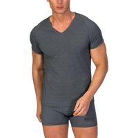 zd - zero defects boxer camiseta interior cuello pico hombre algodon egipcio para hombre