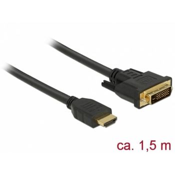 Cable adaptador HDMI a DVI DeLOCK 85653 1,5 m bidireccional