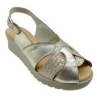 duendy sandalias pies delicados senora 4034 platino para mujer