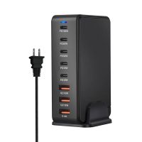 tecnologia gan cargador de escritorio de carga rapida qc pd 3usb-a5usb-c de 268 w bakeey 8-port eu plug us plug para