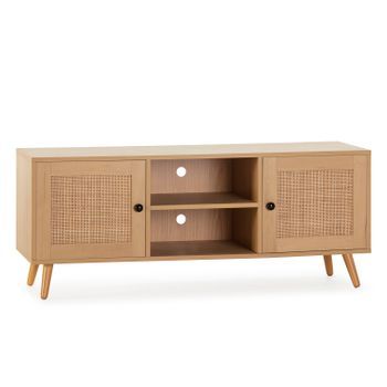 Mueble Tv Bella 2 Puertas Color Roble