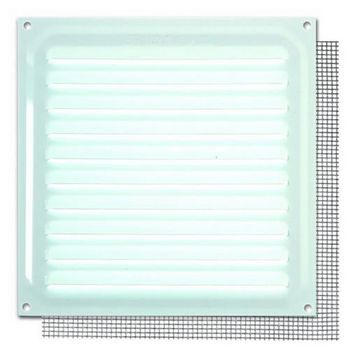Rejilla Con Mosquitera 20x20cm. Blanco B73045d
