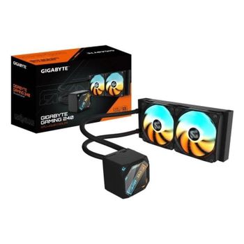 Refrigeracion Liquida GIGABYTE GAMING 240 240mm 2 Ventiladores ARGB Negro Multiled