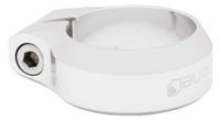 abrazadera de sillin burgtec de aluminio plateado