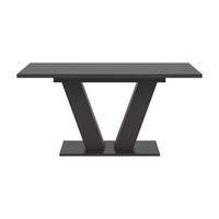 mesa extensible capture  pie en diseno de v  gris oscuro  150 a 190 cm