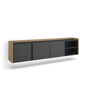 Mueble Tv, Televisión, Muebles De Salón, Almacenaje, 207x50x35 Cm, Para Tv Hasta 80