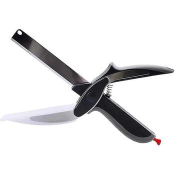 Picadora De Cocina Clever Con Tabla De Cortar Tijeras Multifunción De Acero Inoxidable Clever