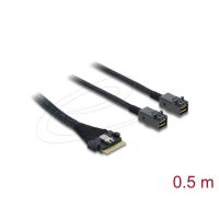 cable delock 82156 05 m slim sas sff-8654 8i a 2 x mini sas hd sff-8643
