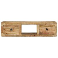 mueble tv  mueble de salon  mesa de tv de pared madera maciza mango rugosa 100x32x25 cm